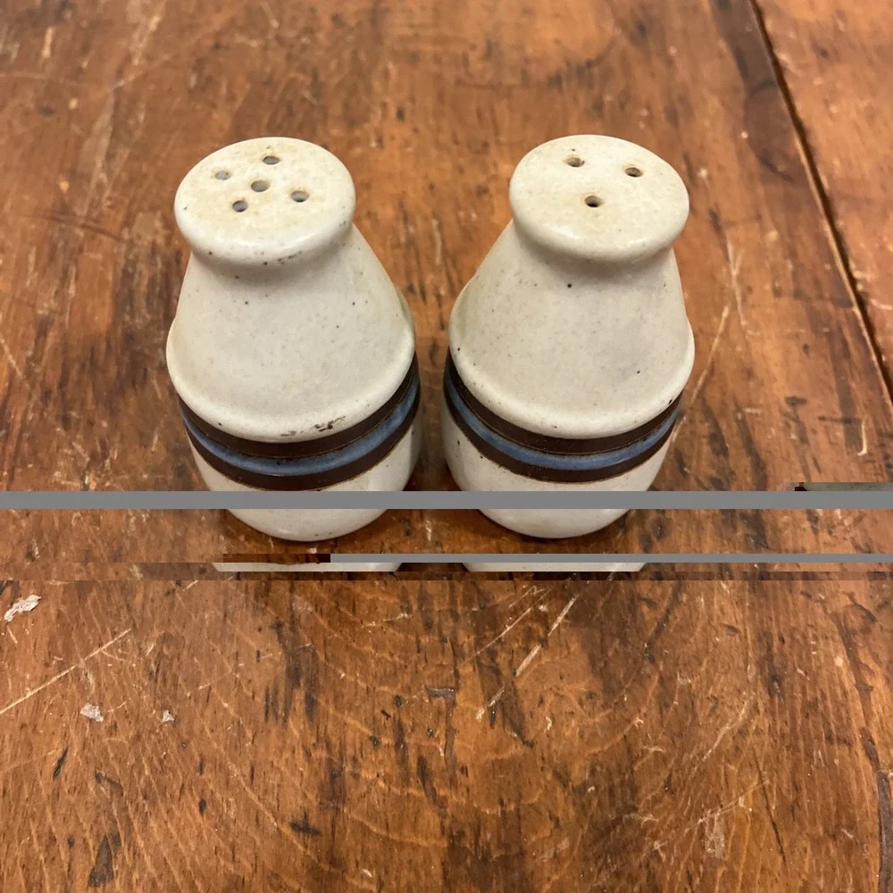 Vintage Otagiri Horizon Japan Stoneware Salt & Pepper Shakers